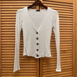 Urban Outfitters Ribbed Button Up Cardigan Small
